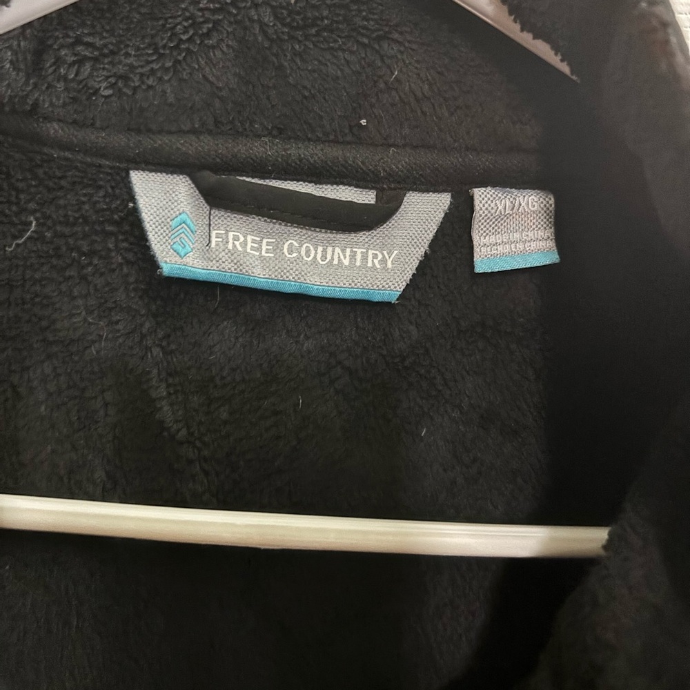 Free Country Midnight Black Fleece Jacket